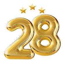 28 years anniversary number 11297535 PNG