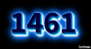 1461 Text Effect and Logo Design Number