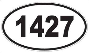 Amazon.com - Number 1427 Oval Sticker