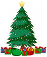 Image result for christmas tree with presents