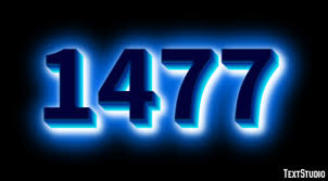 1477 Text Effect and Logo Design Number