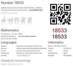 18533 number, meaning and properties - Number.academy