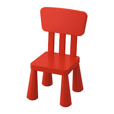 Sarkans bērnu krēsliņš | Bērnu mēbeļu noma | EventRent