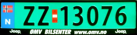 Olav's Norwegian license plates. Page 18. Number plates of Norway