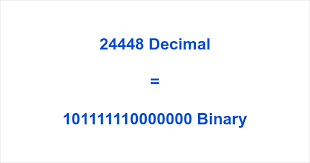 24448 in Binary ▷ How to Convert 24448 to Binary