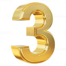 Number 3 PNGs for Free Download