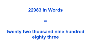 22983 in Words – How to Spell 22983 | numbersinwords.net