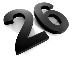 250mm High Black House Number 26 Or Any Other Two Digit Combination – Big  House Numbers