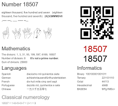 18507 number, meaning and properties - Number.academy