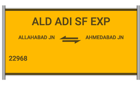 Ald Adi Sf Exp 22968 -Train Number, Schedule, Running Status & Time Table