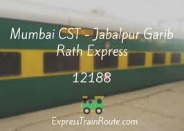 Mumbai CST - Jabalpur Garib Rath Express - 12188 Route, Schedule, Status &  TimeTable