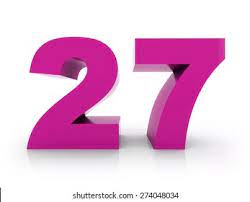 Number 27 Stock Illustration 274048034 | Shutterstock