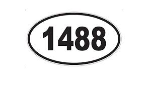 Amazon.com: Number 1488 Oval Magnet ...