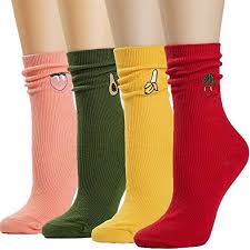 Socks Womens Socks Crew Socks Long Socks Cotton Christmas Gift for ...