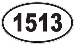Amazon.com - Number 1513 Oval Sticker
