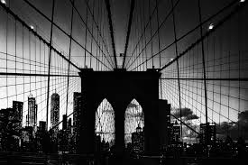Brooklyn Bridge at Sunset Black & White - Good Guy Gift