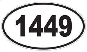 Amazon.com - Number 1449 Oval Sticker