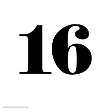 oldenglish-number-16.jpg (700×700) | Number 16, Numbers, Letters