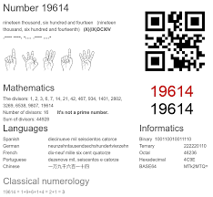 19614 number, meaning and properties - Number.academy
