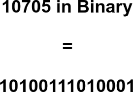 10705 in Binary - Binary 10705 - Convert 10705 to Binary