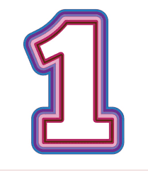 Layered Number 1, SVG File, Number SVG for Cricut, Layered Number SVG, Cake  Topper Number, Cricut File, Digital File, Number One. - Etsy