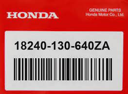 18240-130-640ZA Honda Coverpipe*A-02* *** Nla*** - KFM-Motorräder