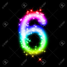 Glitter Number 6 Stock Photo, Picture And Royalty Free Image. Image  11062672.