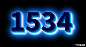 1534 Text Effect and Logo Design Number