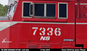 NS Locomotive Detail Photos - EMD SD90MAC #7336