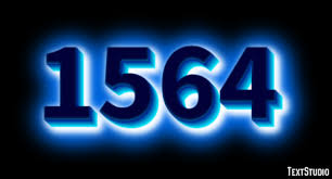 1564 Text Effect and Logo Design Number