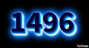 1496 Text Effect and Logo Design Number
