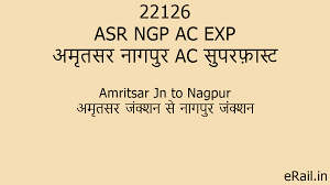 22126 ASR NGP AC EXP Train Route