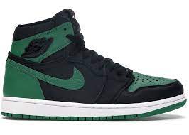 Jordan 1 Retro High Pine Green Black Men's - 555088-030 - US