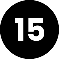 Number 15 Generic Mixed icon