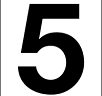 Number 5, 3-1/2", White Vinyl - ICC Compliance Center Inc ...