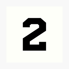 Number “2”" Art Print for Sale by m------ | Redbubble