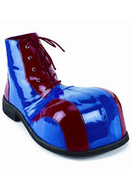 Blue and Red Clown Shoes