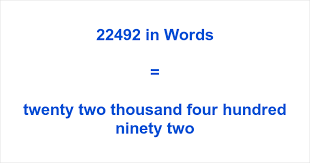 22492 in Words – How to Spell 22492 | numbersinwords.net
