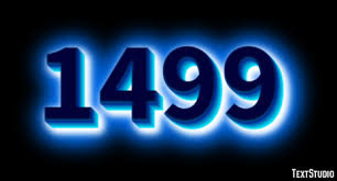 1499 Text Effect and Logo Design Number