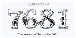 Angel Number 7681 – Numerology Meaning of Number 7681