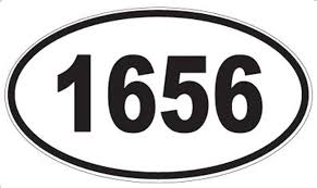 Amazon.com - Number 1656 Oval Sticker
