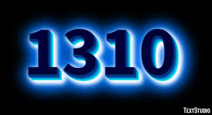 1310 Text Effect and Logo Design Number