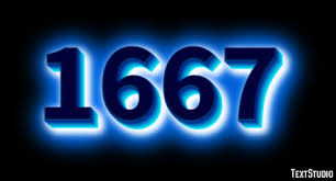 1667 Text Effect and Logo Design Number