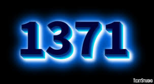 1371 Text Effect and Logo Design Number