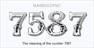 Angel Number 7587 – Numerology Meaning of Number 7587