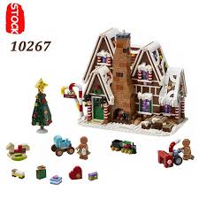 New 2019 Christmas Gingerbread House Santa Tree Winter Village Holiday  Lepinblock Set Fit Lepining 10267 Friends Xmas Gift Toys|Blocks| -  AliExpress