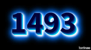 1493 Text Effect and Logo Design Number