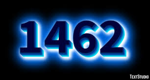 1462 Text Effect and Logo Design Number