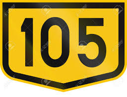 Road Marker For Municipal Road DC 105 In Romania. Stock Photo ...