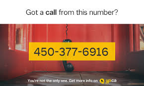 450-377-6916 | 14503776916 Who called from Valleyfield | YP.CA
